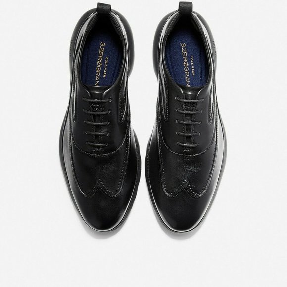 Cole Haan Men's ZeroGrand Black Leather Wingtip Oxford Dress Shoes 11.5M… - Picture 7 of 9